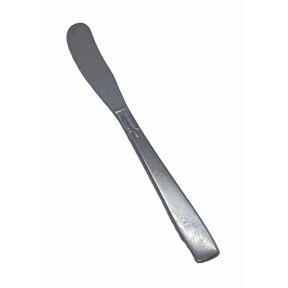 1940's Midcentury Modern Silver Plate Butter 6 3/8” Knife Art Deco Style - Picture 1 of 12